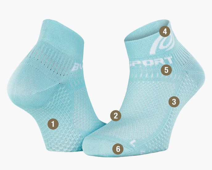 Socks Light 3D sky blue